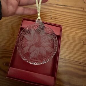 New in Box
Festive Poinsettia Glass Ornament
Mikasa